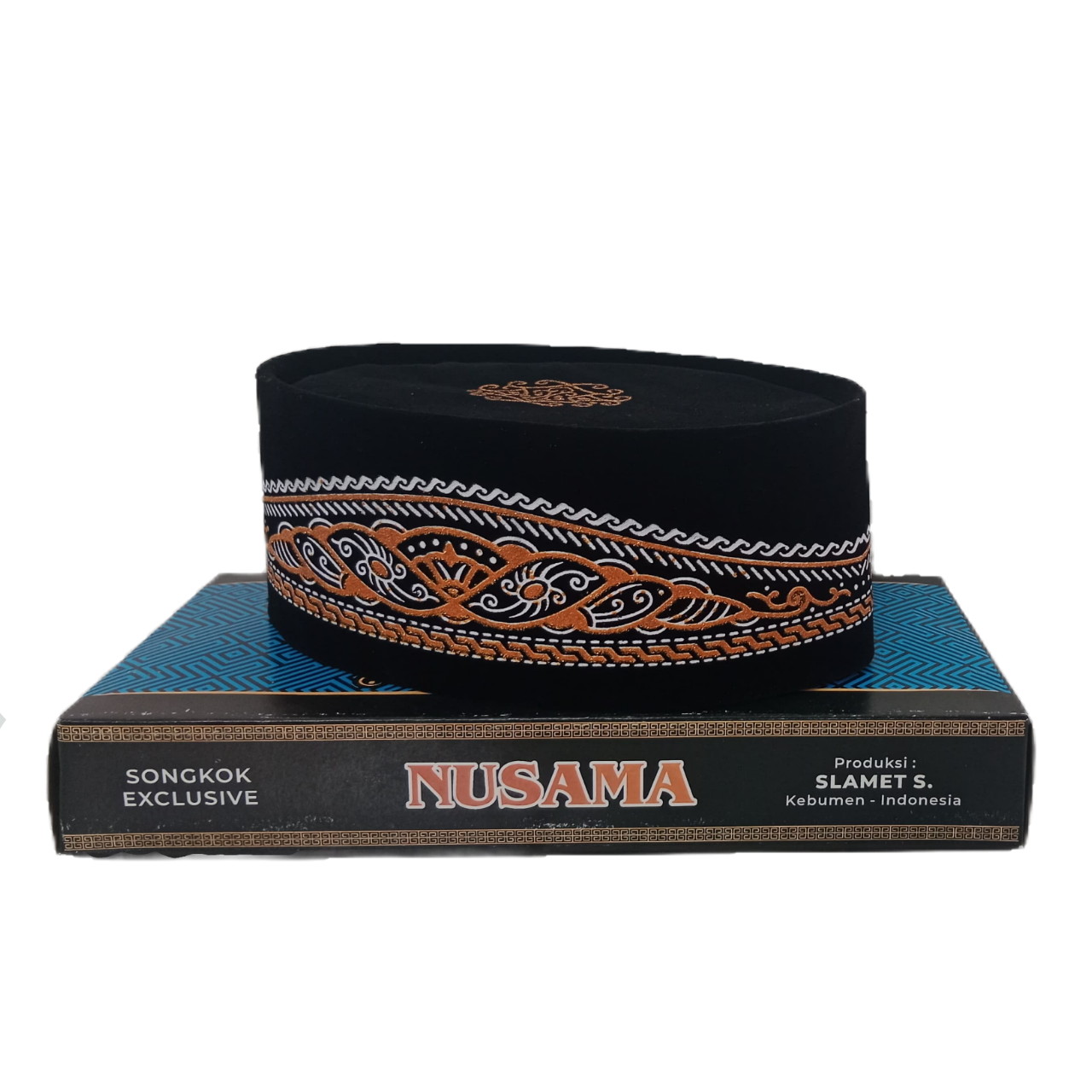 Peci songkok Nusama motif batik berkilau anak dan dewasa bahan halus, anti kusut dan nyaman dipakai