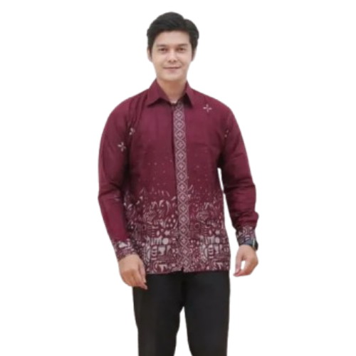 Batik Nusama – Aruna Maroon Elegance